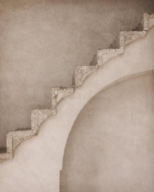 Prison Stairs - Architecture, Baha'i Photography, Israel, Fine Art Print, Stone, Monochrome, Home Decor, Akka - image 1