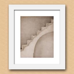 Prison Stairs - Architecture, Baha'i Photography, Israel, Fine Art Print, Stone, Monochrome, Home Decor, Akka - thumbnail 2