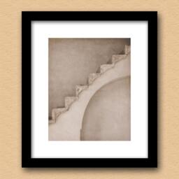 Prison Stairs - Architecture, Baha'i Photography, Israel, Fine Art Print, Stone, Monochrome, Home Decor, Akka - thumbnail 3