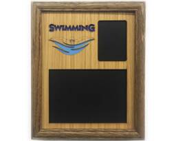 Swimming Picture Frame - 8x10 Holds 5x7 & 3x4 Photos Swimmer Gift, Swim Parent Team Gift