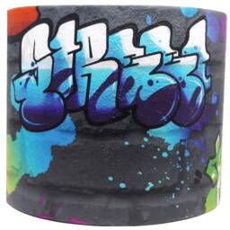 Black Graffiti Lampshade Ceiling Light Shade Urban Brick Wall Style Drum Design Art Kids Teens Boys Girls Bedroom Accessories Gifts - thumbnail 2
