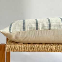Indigo Dot Block Print Mudcloth Hmong Pillow Case - thumbnail 3