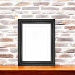 Ornate Picture Frame With White Mount Poster, Photo, Artwork, Or Print. Elegant Style Portrait Landscape Display Wall Hooks - thumbnail 2