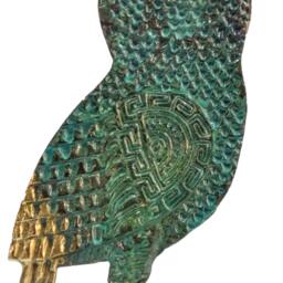 Handmade Brass Owl Statue, Athena Sculpture, Ancient Greek Symbol Of Wisdom, Bronze Home Decor, Unique Gift - thumbnail 2