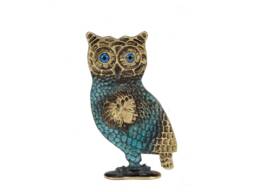 Handmade Brass Owl Statue, Athena Sculpture, Ancient Greek Symbol Of Wisdom, Bronze Home Decor, Unique Gift - thumbnail 1