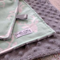 Baby Blanket - Boy Stag Minky Deer Buck Shower Gift - thumbnail 3