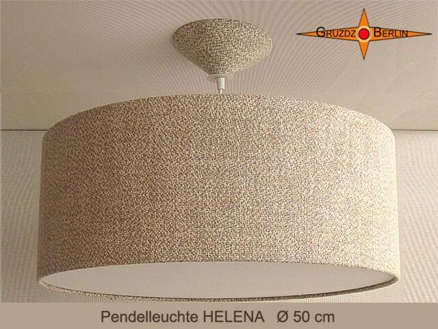 Linen Pendant Lamp Helena ??50 cm Pendant Country Style - image 1