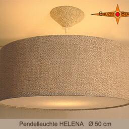 Linen Pendant Lamp Helena ??50 cm Pendant Country Style - thumbnail 2