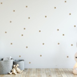Gold Star Wall Decals - Scandinavian Nursery Decor - thumbnail 2