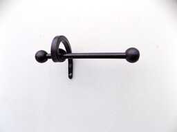 Toilet Roll Holderwrought Iron - Forge Steel Hand Crafted in Uk+Free Fitting Kit - thumbnail 1