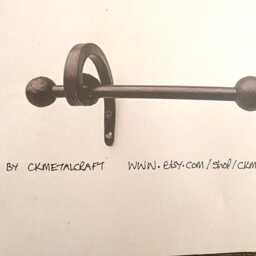 Toilet Roll Holderwrought Iron - Forge Steel Hand Crafted in Uk+Free Fitting Kit - thumbnail 2