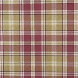 Highland Tartan Check Panama Custom Made To Measure Fully Lined Curtains Heather