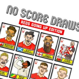 Nottingham Forest Vol 3 - No Score Draw Reds Going Up Edition A3 Print Of 24 Hand-Drawn Panini-style Doodles Nffcs 2022 Playoff-Winners - thumbnail 2
