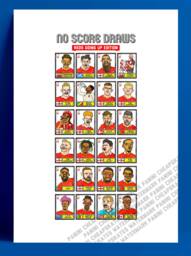 Nottingham Forest Vol 3 - No Score Draw Reds Going Up Edition A3 Print Of 24 Hand-Drawn Panini-style Doodles Nffcs 2022 Playoff-Winners - thumbnail 1