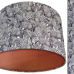 Zebra Lampshade, Ceiling Light Shade, Table Lamp UK Handmade African Animal Print Fabric - thumbnail 2