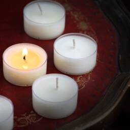 Supernatural - Unscented Soy Tea Light Candles Vegan Ritual Altar Prayer Bulk Tealights Favor - thumbnail 2