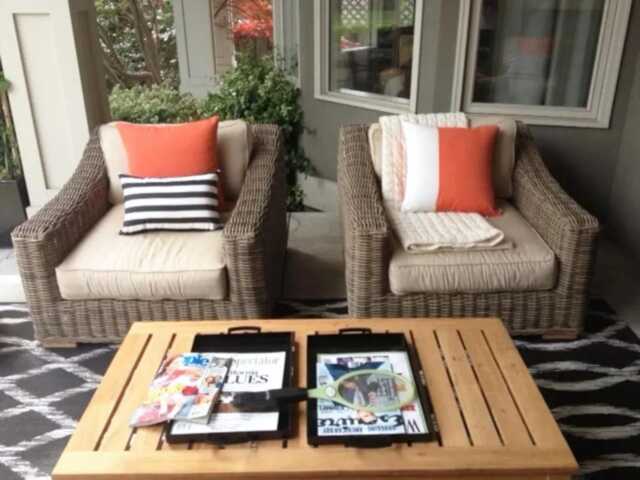 Melon Sunbrella?? Pillow Cover, Modern Orange Throw Cushions For Patio, Pool Or Veranda Lounge Chairs, Mazizmuse - image 1