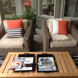 Melon Sunbrella?? Pillow Cover, Modern Orange Throw Cushions For Patio, Pool Or Veranda Lounge Chairs, Mazizmuse - thumbnail 4