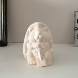 Christmas Decor, Ready To Paint, Ceramic Hedgehog, Handmade Bisque, Home Decoration, Gift For Kids, Paint Lovers, Birthday Gift, Art Fugure