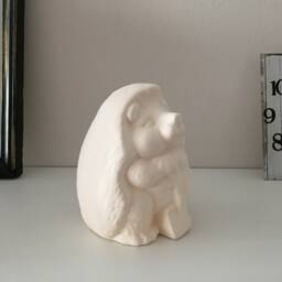 Christmas Decor, Ready To Paint, Ceramic Hedgehog, Handmade Bisque, Home Decoration, Gift For Kids, Paint Lovers, Birthday Gift, Art Fugure - thumbnail 2