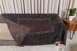 Luxury Boiled Pure Merino Wool Reversible Sofa Or Bed Throws For Ultimate Comfort & Style - Classic Indian Paisley in Multicolour - thumbnail 1