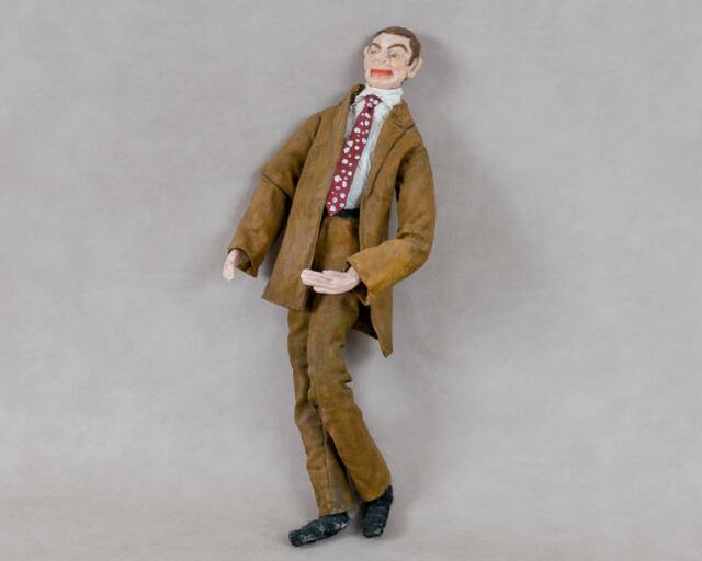 Mr Bean. Mister Fimo & Textile Doll. Ooak Doll For Home Office Decor - image 1