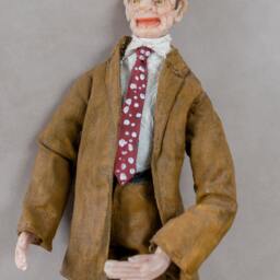 Mr Bean. Mister Fimo & Textile Doll. Ooak Doll For Home Office Decor - thumbnail 2