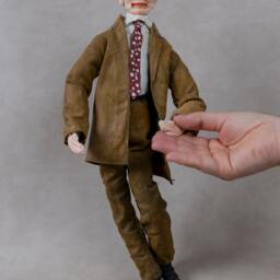 Mr Bean. Mister Fimo & Textile Doll. Ooak Doll For Home Office Decor - thumbnail 4