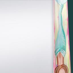 "Beautiful Big Painted Mermaid Mirror, Beach Decor, House Art 22x28"", & 30x36" - thumbnail 3