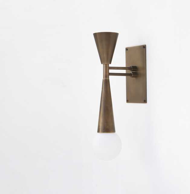 Brass Wall Sconce Light, Modern Brass Industrial Style Wall Sconce Ul Listed, No.0064 - image 1