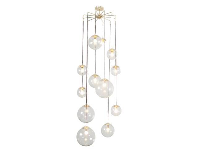 "Mid Century Large Cascading Bubbles Chandelier Light " - image 1