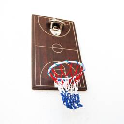Basketball Bottle Opener Wall Mount, Man Cave Bar Decor, Groomsmen Gift, Gift For Him, Father's Day Beer - thumbnail 1