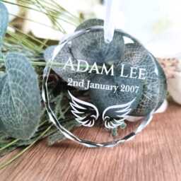 Angel Wings Christmas Tree Ornament - Bauble Hanging Decoration Baby - thumbnail 4