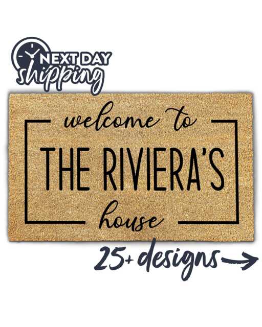 Couples Gift Doormat - Personalized Range Custom For Welcome Couple - image 1