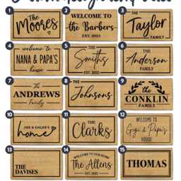 Couples Gift Doormat - Personalized Range Custom For Welcome Couple - thumbnail 2
