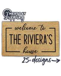 Couples Gift Doormat - Personalized Range Custom For Welcome Couple