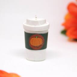 Pumpkin Spice Latte Ornament - Christmas Foodie Gift - thumbnail 2