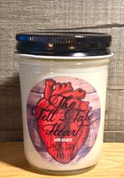 100% Soy Tell-Tale Heart Edgar Allan Poe Inspired Scented Candle - thumbnail 1