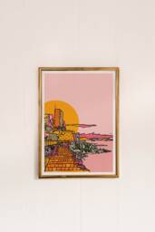 Antibes Art Print South Of France Coastal Travel Poster - thumbnail 1