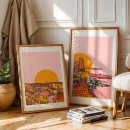 Antibes Art Print South Of France Coastal Travel Poster - thumbnail 2
