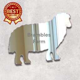 Sheep Acrylic Mirror Wall Art Engraved Farmhouse Decor