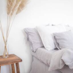 Light Gray Linen Duvet Cover, Natural, Breathable Bedding - thumbnail 2