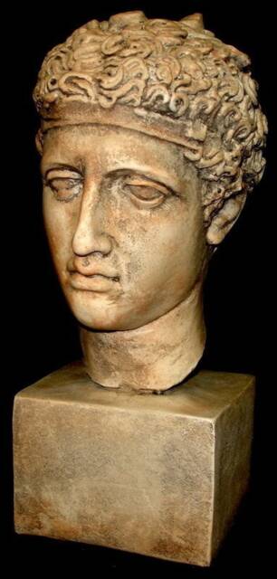 Antique Greek Athlete Statue Metropolitan Museum Sculpture Bust - image 1