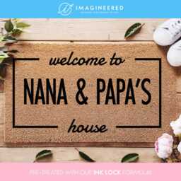Custom Doormat Housewarming Gift - Welcome Mat Nana & Papa's House Personalized Grandparents Christmas Gifts Ideas - thumbnail 1