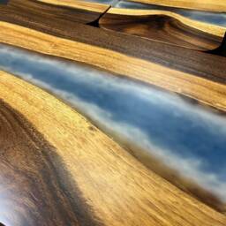 Customize Epoxy Resin Table, River , Wooden Desk, Office, Dining Table Top, Coffee [Christmas Sale] - thumbnail 4