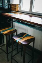 Customize Epoxy Resin Table, River , Wooden Desk, Office, Dining Table Top, Coffee [Christmas Sale] - thumbnail 1