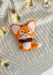 Felted Fox Ornament, Christmas Tree Ornaments Ornaments, Baby First Gifts, Decor