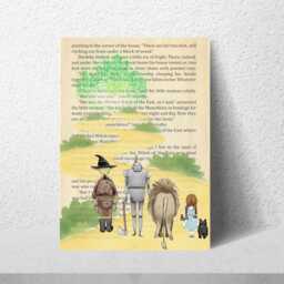 The Wonderful Wizard Of Oz Inspired A4 Print, Book Art, Nursery Wall Decor, Literature Poster - thumbnail 2