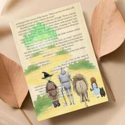 The Wonderful Wizard Of Oz Inspired A4 Print, Book Art, Nursery Wall Decor, Literature Poster - thumbnail 3