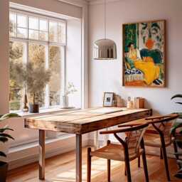 Woman & Cat, Green Interior Poster, Modern Impressionist Wall Art Print, Elegant Figurative Decor, Fine Abstract Painting - thumbnail 3